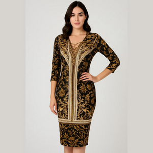 🦋 Elegant JM Collection Cold Shoulder Dress